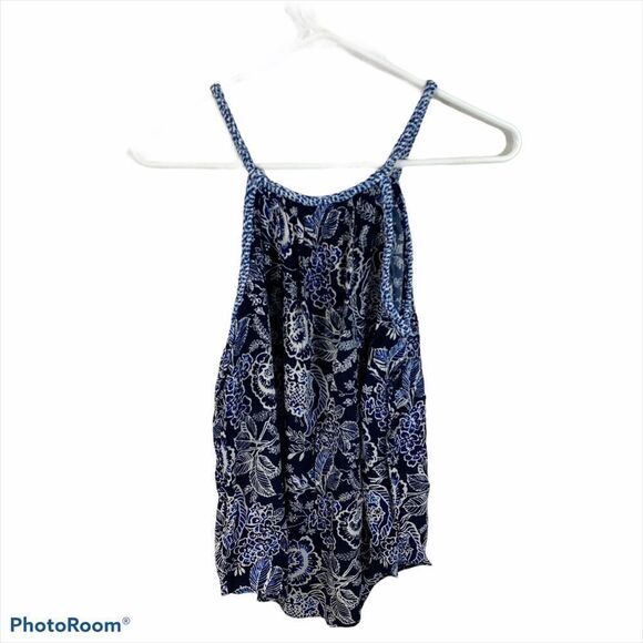 Gap Blue Floral Rope Strap Tank Top Size XS‎ - Picture 7 of 9